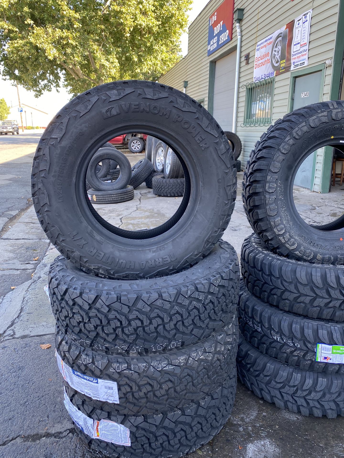 LT245/75R16 10 Ply 4 new