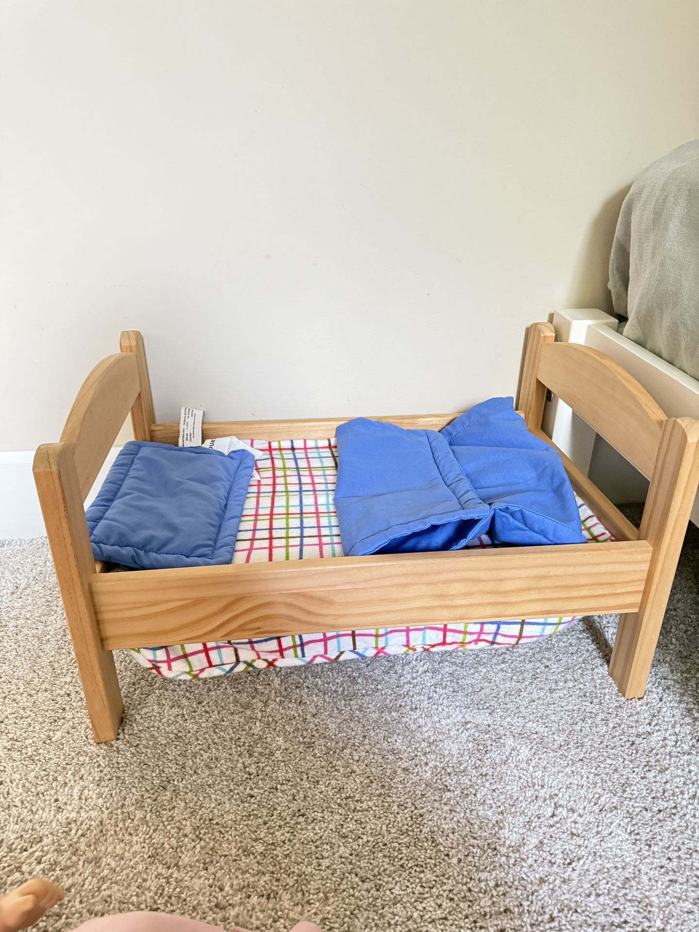 Wooden Doll Bed