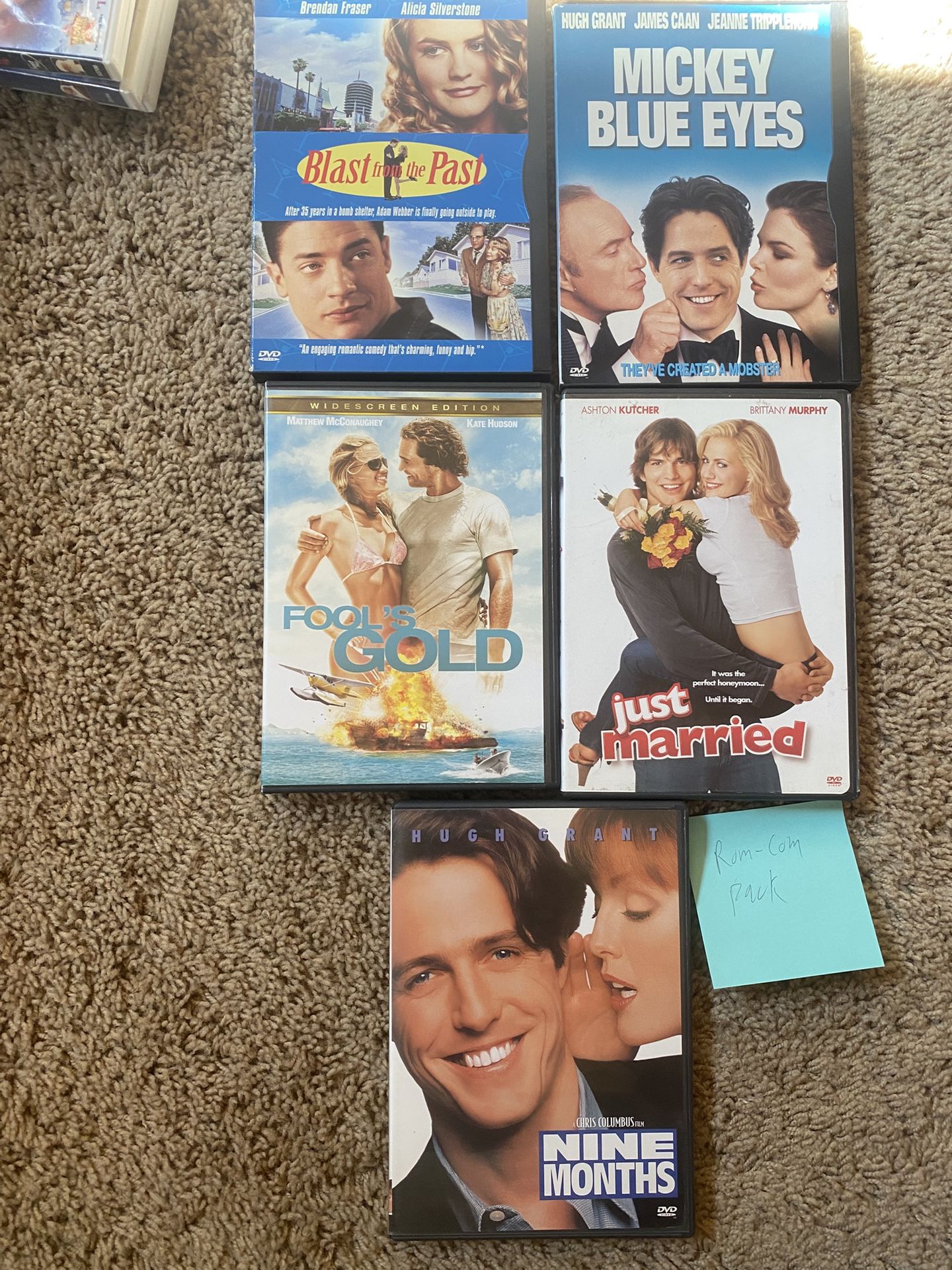 5 pack romantic comedy movies for dvd