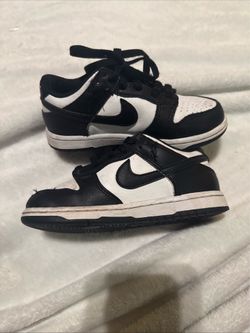 Size 12 (PS) - Nike Dunk Low Black White - CW1588-100
