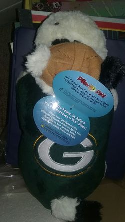 packers pillow pet with tags 10 dollars