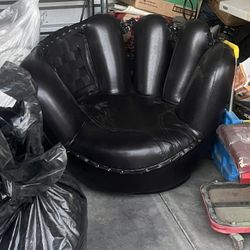 Glove Chair Leather Mitt Chair