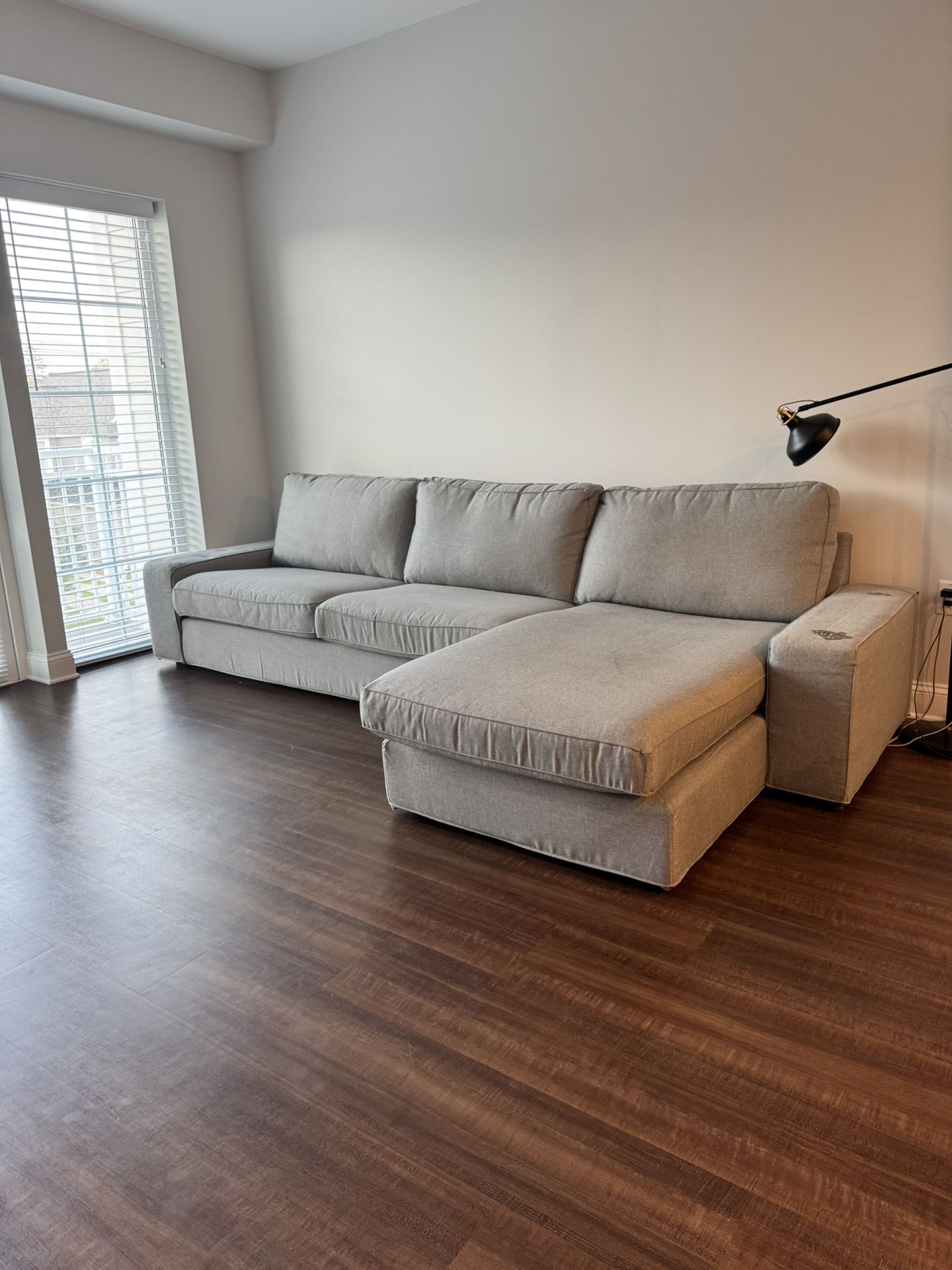 IKEA Grey Sofa With Chase