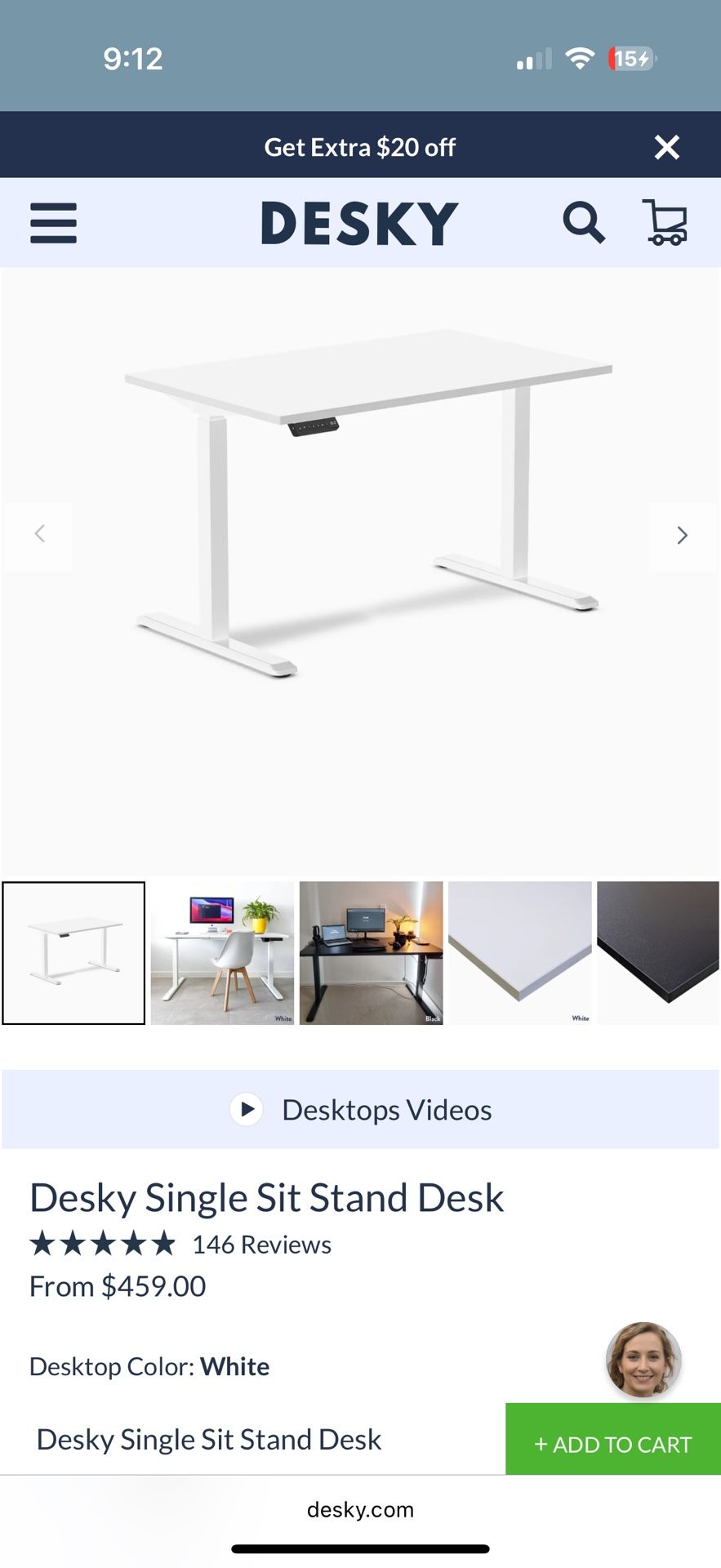 Sit Stand Desk