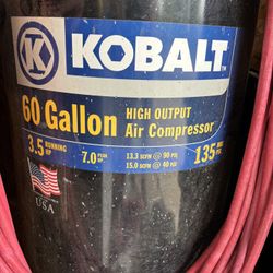 Kobalt 60 Gallon Air Compressor