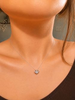 K18 White Gold Natural Diamond Necklace Made in Japan 🇯🇵