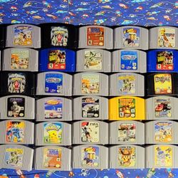 Authentic Nintendo 64 N64 Games Tested Polished Pins Working PRICES POSTED