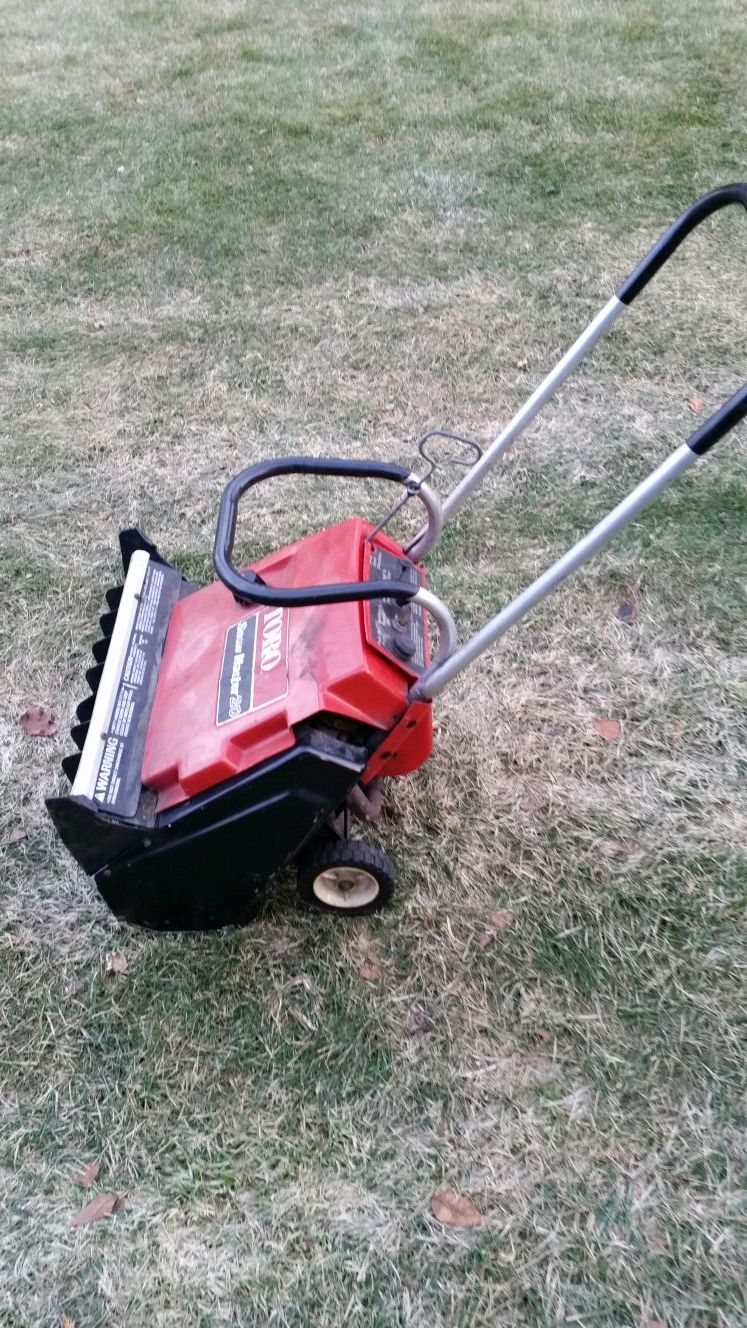 Toro snowblower snow thrower snow master 20
