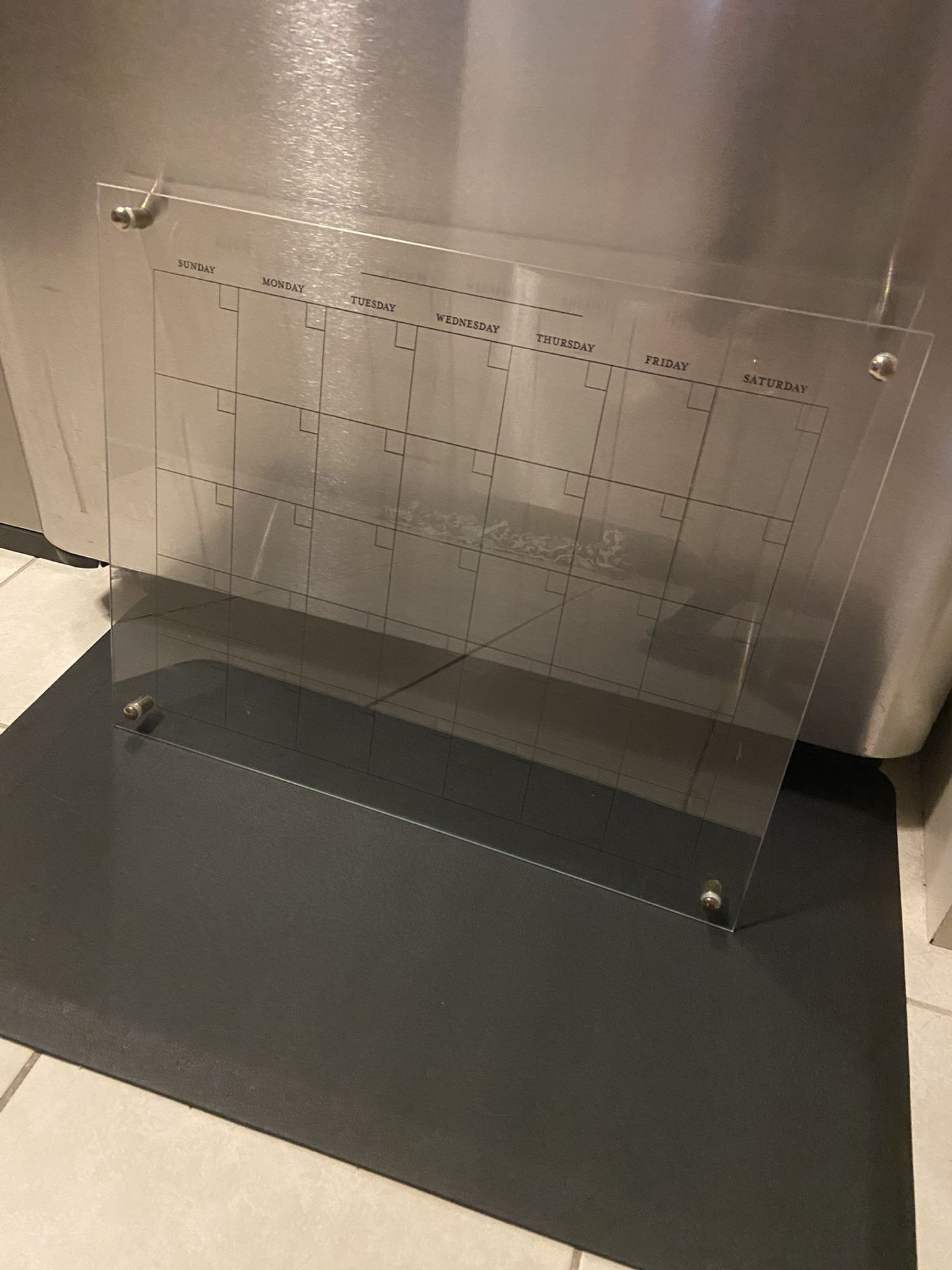 Infinity Wall Glass Monthly Board