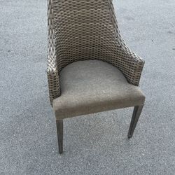 Elegant brown corner chair 