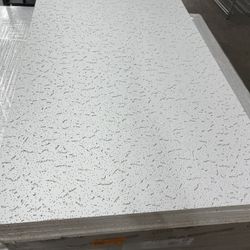 USG Ceilings 2 ft. x 4 ft. Fifth Avenue White Square Edge Lay-In Ceiling Tile, Case of 8 (64 sq. ft.)