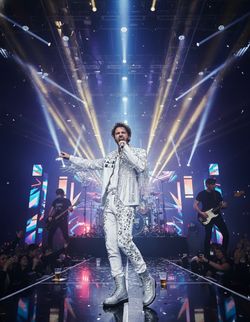 ✨ Dazzling Rhinestone & Tassel Men’s Stage Performance Outfit