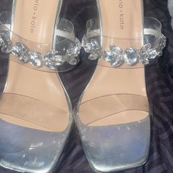 Size 9 Kate Clear Heels 