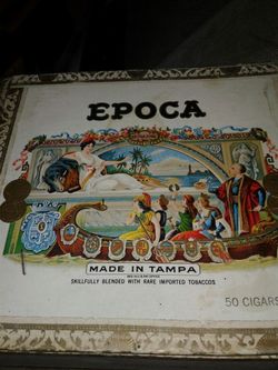 Vintage epoca cigar box 50 count very good condition