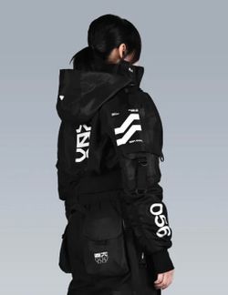 Machine56 - B/TYPE CROP D2_G1 [White/Black] Variant - Size SMALL