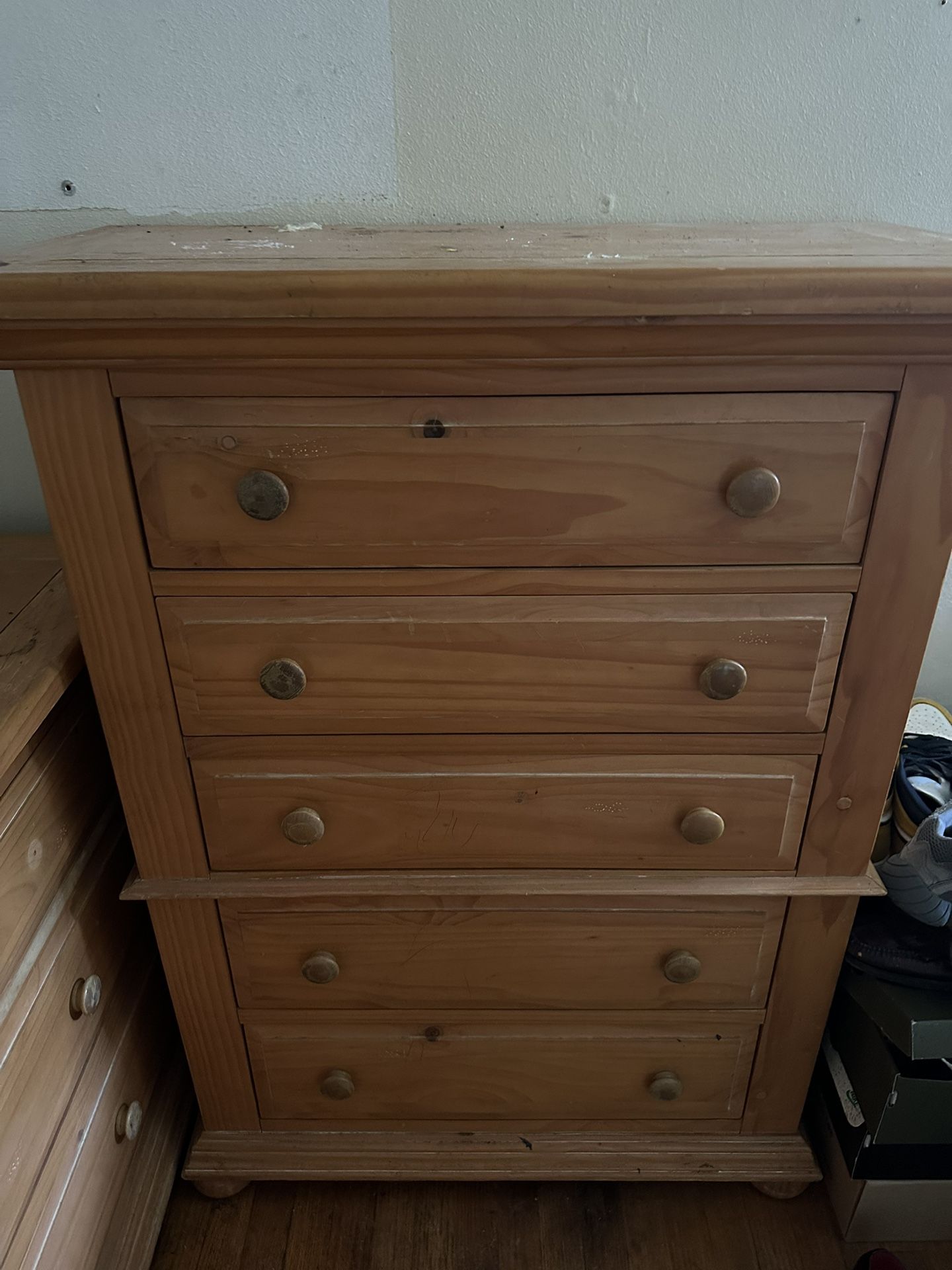 Dresser and mirror and a dresser