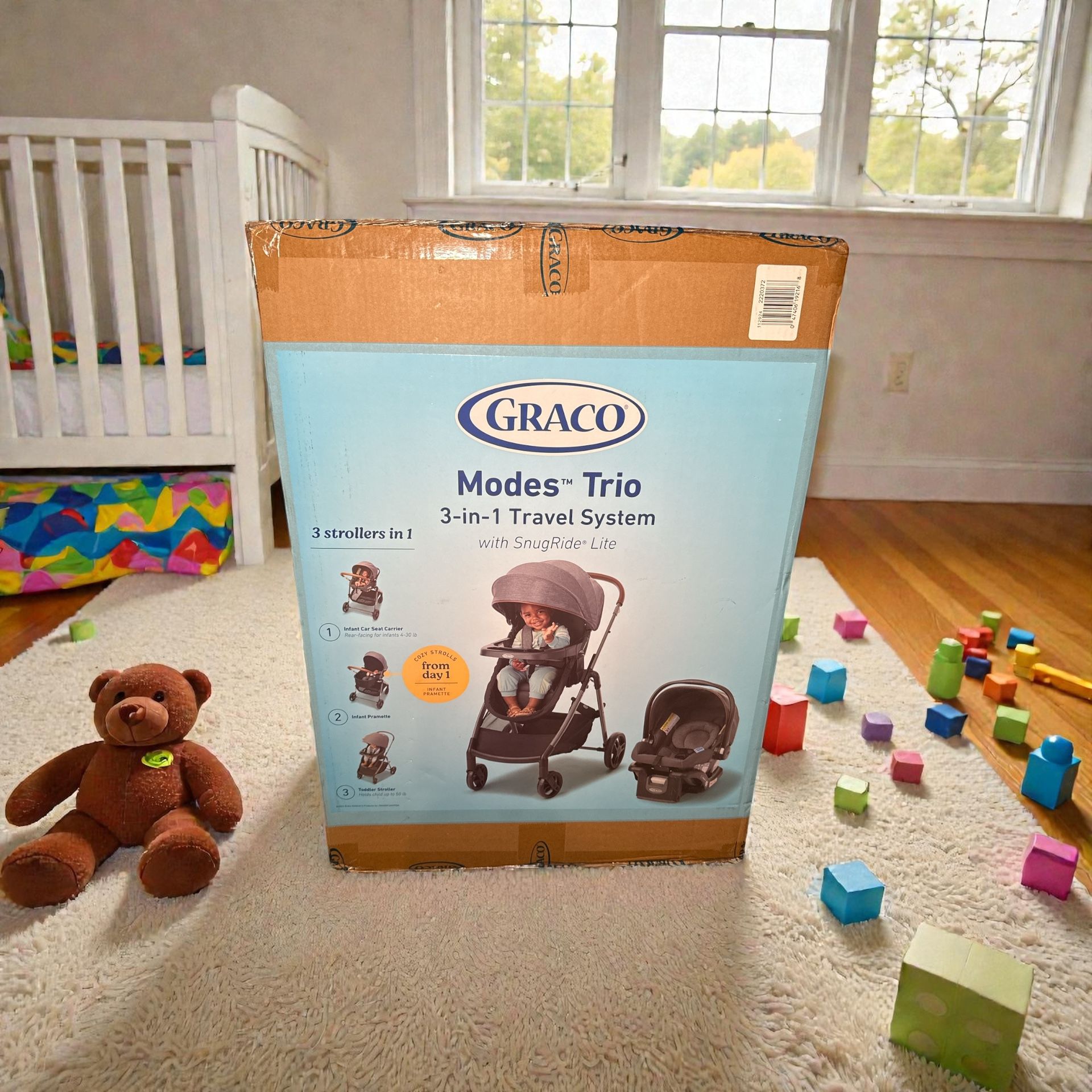 NEW! Graco Modes Trio 3 in 1 Travel System Infant Car Seat & Stroller