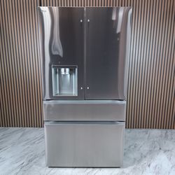 LG 29 cu. ft. Standard-Depth MAX French Door Refrigerator with Dual Ice Maker, Linear Cooling(TM), SmartDiagnosis(TM), 6 Door Bins (LF29H8330S-D-C529)