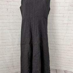 Choices Black Linen Dress Size M