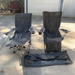 Reclining Camping Chairs Good Condition With Bags $10 OBO!