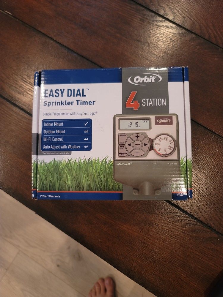2 Brand New Orbit 4 Station Sprinkler Timers