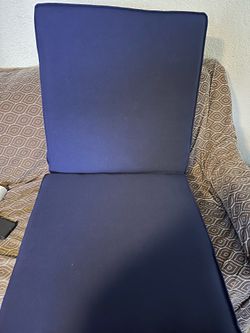 Patio seat cushion set - Blue