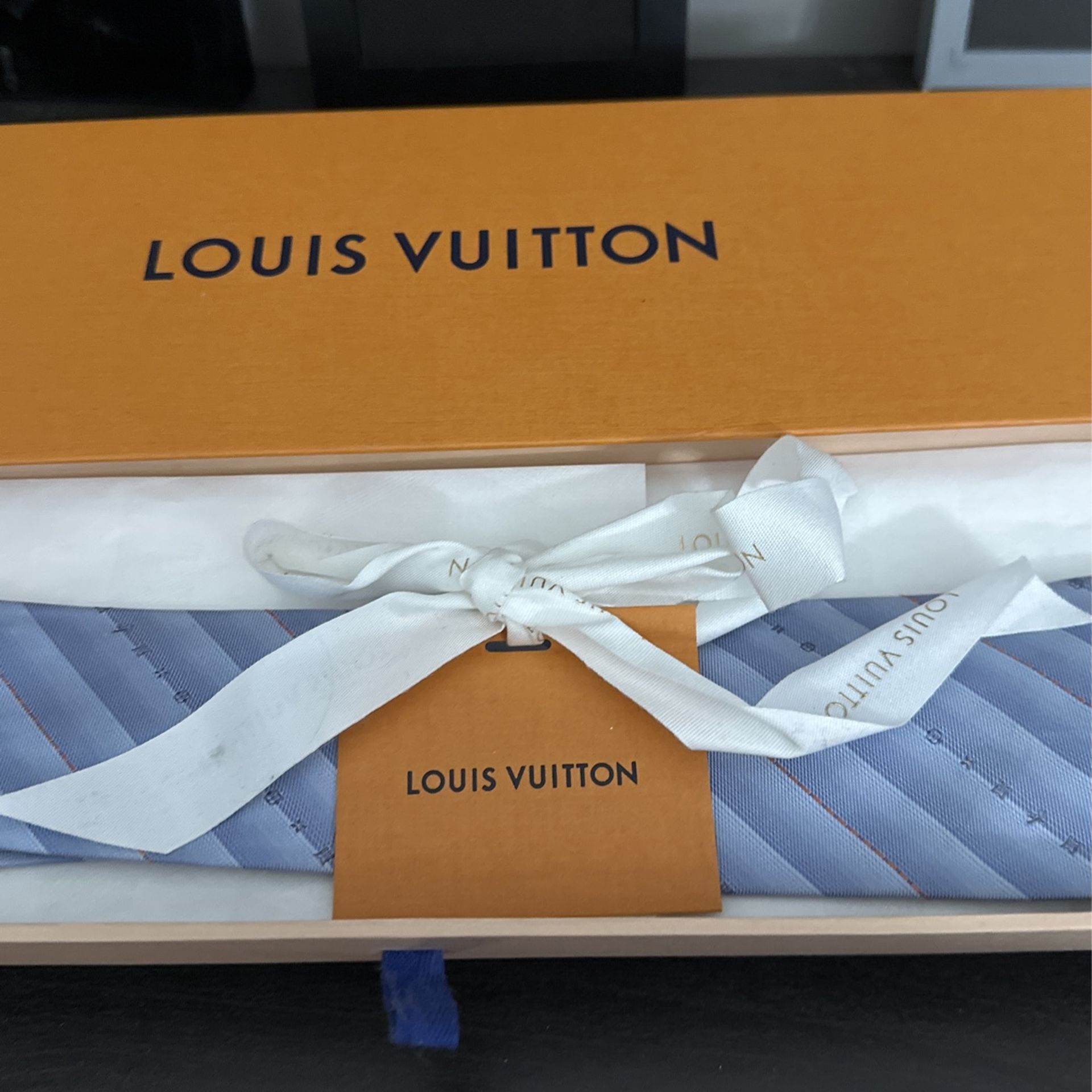 Louis Vuitton Mens Damier Tie - Light Blue Men's designer Dress tie for  Sale in Covington, KY - OfferUp