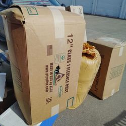 6 Cajas De Insulation Para Ductos 25 Pies Cada Una  Tres Son De 12 Y Tres Del 14