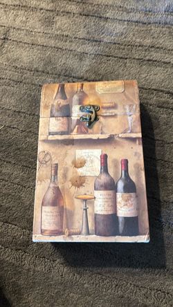 Vintage Wine Themed Decorative Box