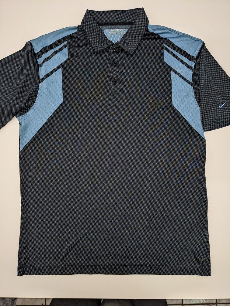 Nike Golf Dri-Fit "Elite Blue" Polo Size XL