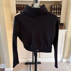 Alo Yoga Asymmetric Sheer Glow Long Sleeve Top 