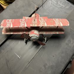 Arts and Crafts Antique Coke Airplane 