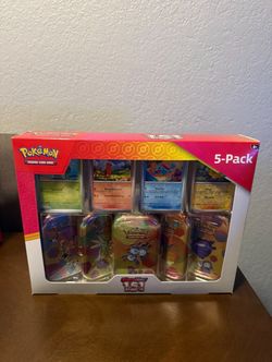 Pokémon Scarlet & Violet 151 5 Tin + Promo Card Bundle