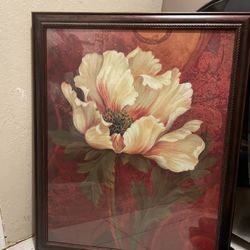 Large wall picture plus other home decor