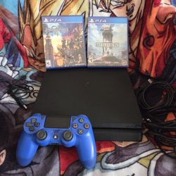 Sony Playstation 4 Slim 500GB Console with 2 Games