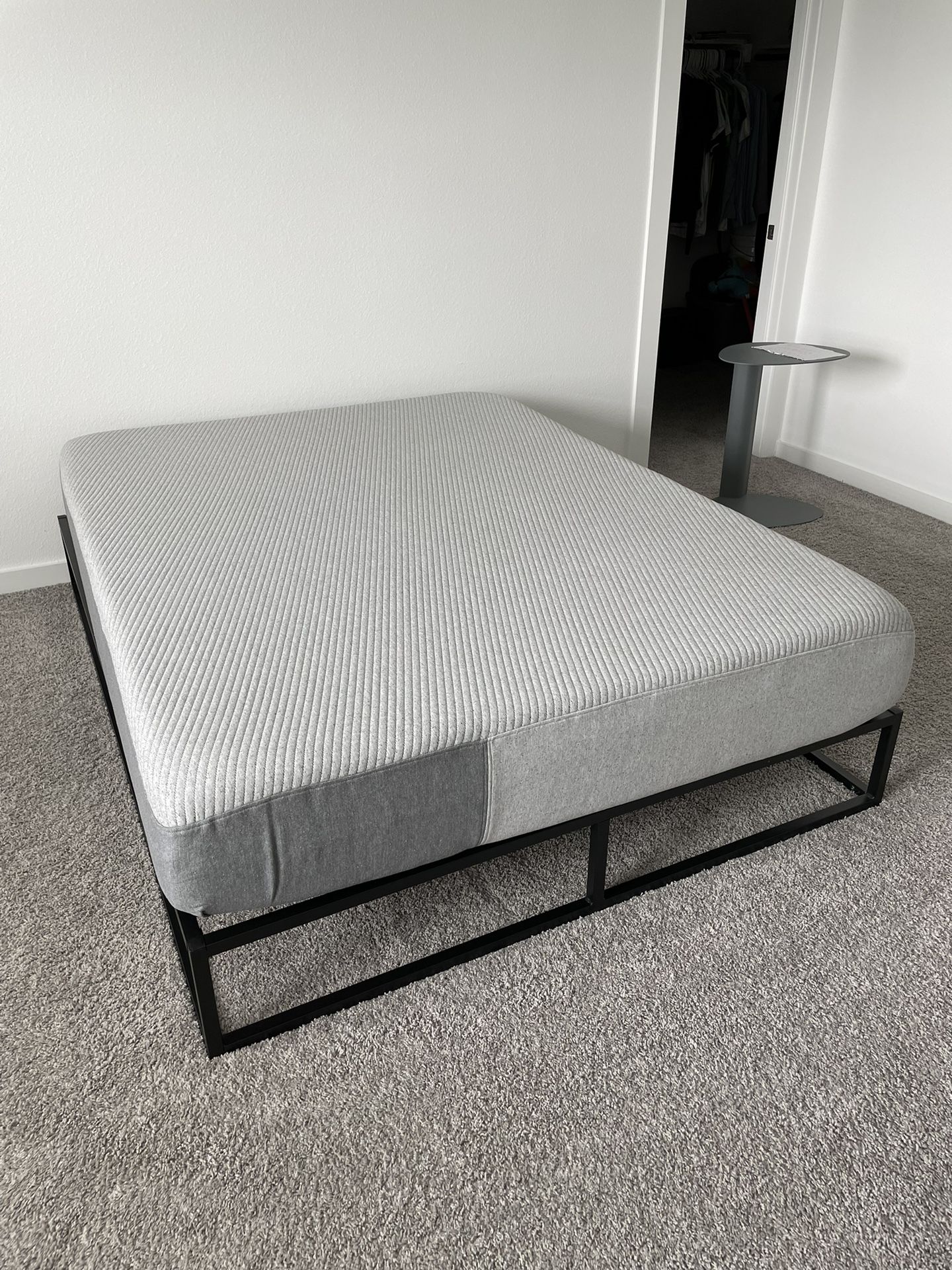Zinus Queen Metal Bed Frame And Casper Original Mattress for Sale in