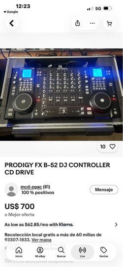 Mixer dj nomas se uso par de veses