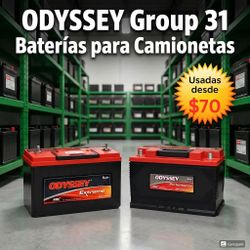 Baterias Odyssey grupo 31usadas desde $70
