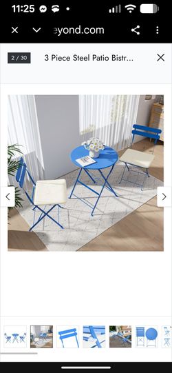 Three-Piece metal outdoor bistro