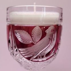Vintage Glassware And Silverware Candles