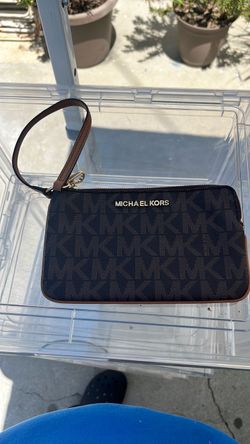Michael Kors MK Monogram Wristlet Clutch