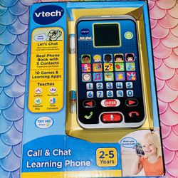 🟡🔵☎️🔵🟡✨Vtech Call And Chat Learning Phone 10 Games & Learning Apps🔵🟡☎️🟡🔵✨