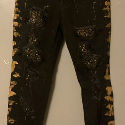 Mens DMA Premium Wear Black Jeans