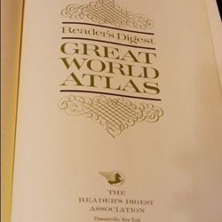 Readers Digest Great World Atlas 1963, 1968 Large Vintage Third Edition
