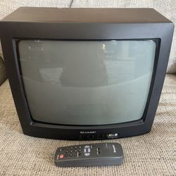 Vintage 1997 Sharp 13 CRT Television TV Retro Gaming 13J-M100