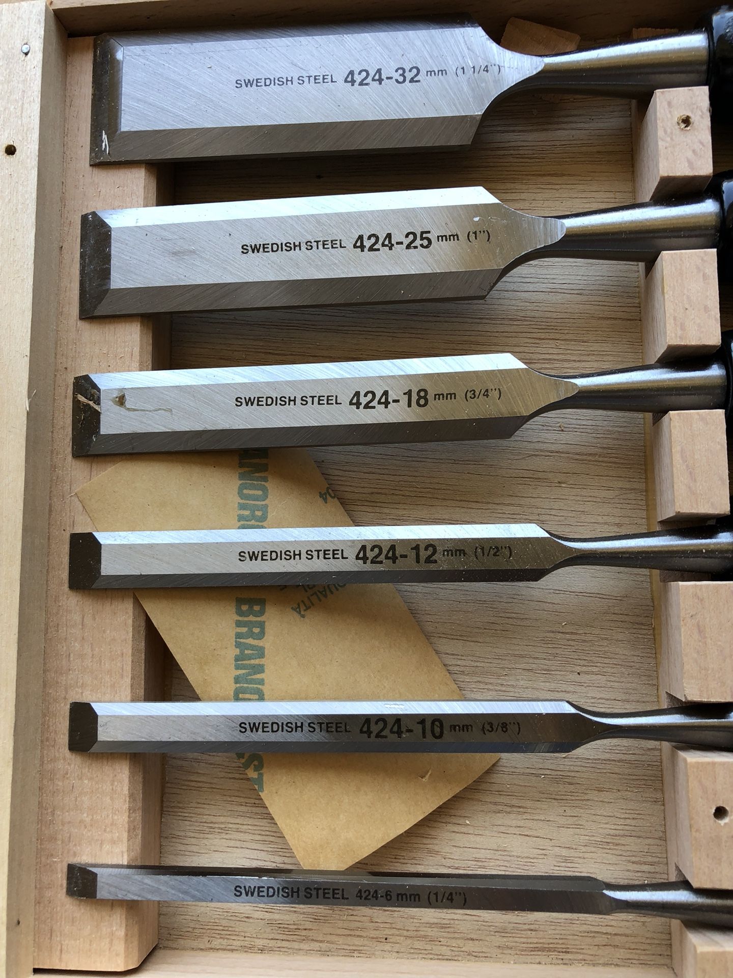 Sandvik 424 chisels set