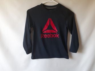 Reebok boys black long sleeve top size XS