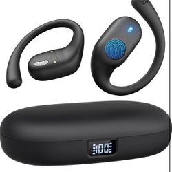 Brand: Eigsupia Open Ear Headphones, Bluetooth Headphones 5.3 Sports with Smart Digital Display, 36H Playtime, IP54 Waterproof, Wireless Earbuds Light