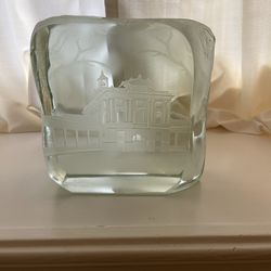 Vintage Glass Block Art