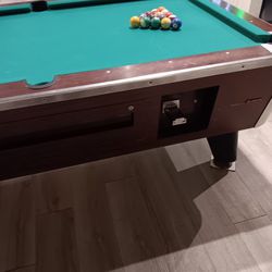 COINED POOL TABLE